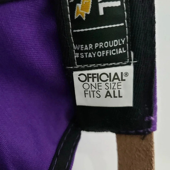 NWT,The  Officials Daddy Kane,Purple/Green Flat Bill Mens Ball Cap. - Picture 7 of 8
